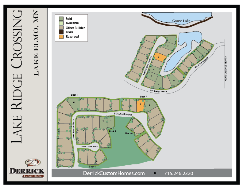 New Homes in Lake Elmo MN Lake Ridge Crossing Derrick Custom Homes